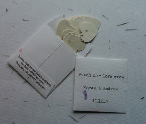 wildflower seed favours